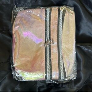 Holographic Pink and Gold Women's Waist Fanny Bag